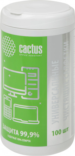 Салфетки для ухода за техникой Cactus CS-ASC100