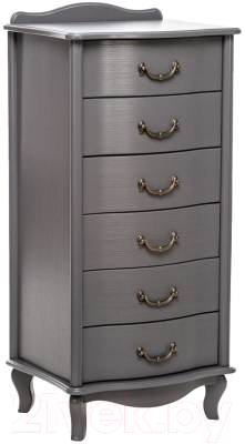 Комод Мебелик Джульетта узкий 6 ящиков - фото