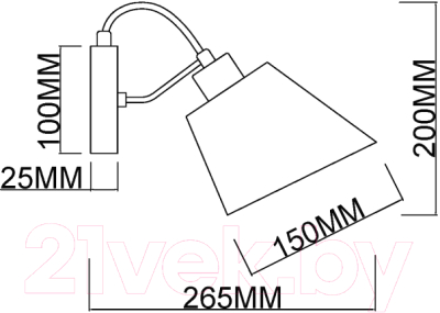 Бра Myfare Amber MR1630-1W