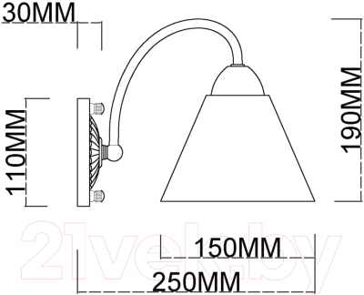 Бра Myfare Anna MR1450-1W