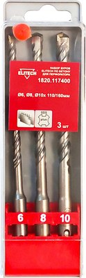 Набор буров Elitech 1820.117400 - фото