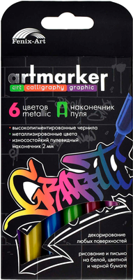 Набор маркеров Феникс+ Металлик / 62707 - фото