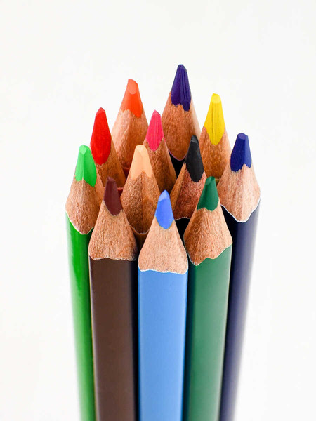 Набор цветных карандашей Феникс+ Ежики с яблоком / 58578