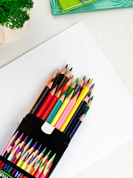 Набор цветных карандашей Феникс+ Жирафик / 58579