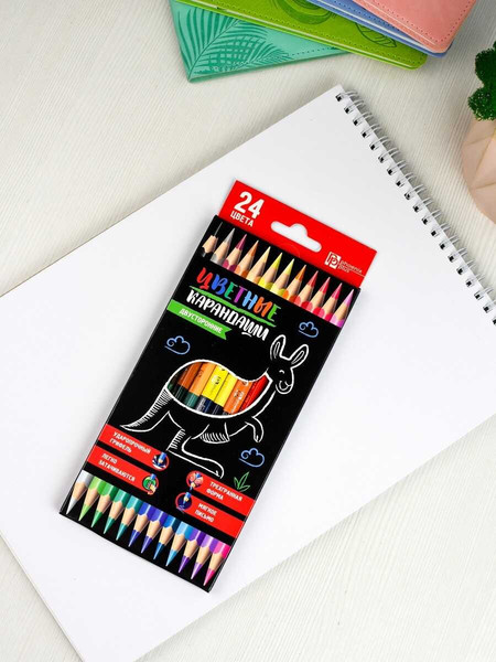Набор цветных карандашей Феникс+ Кенгуру / 58581
