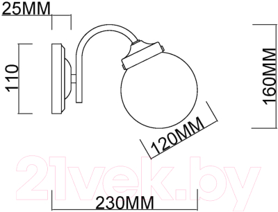 Бра Myfare Easy MR1760-1W