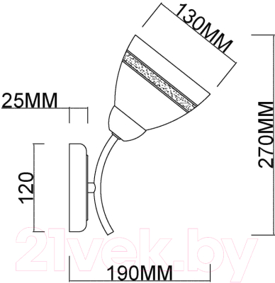 Бра Myfare Emily MR1460-1W