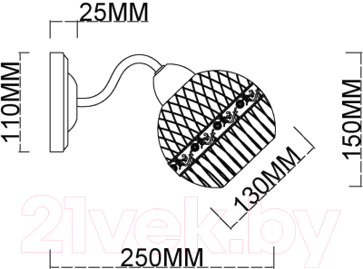 Бра Myfare Frank MR1650-1W