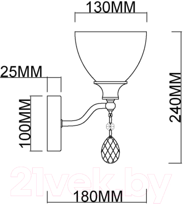 Бра Myfare Mistic MR1580-1W