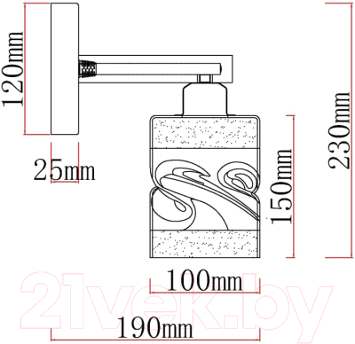 Бра Myfare Olivia MR1820-1W