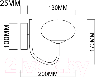 Бра Myfare Scott MR1750-1W