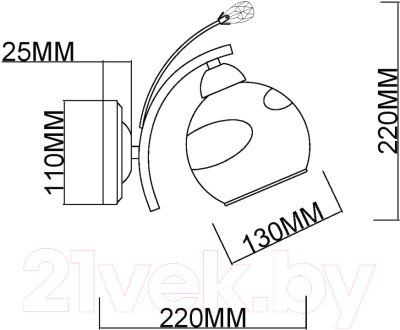 Бра Myfare Stella MR1730-1W