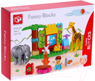 Конструктор Kids Home Toys Чудесный зоопарк / 7120608 - фото