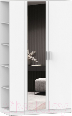 Шкаф Интермебель Марсель-14 / МР-01-14 (белый премиум) - фото
