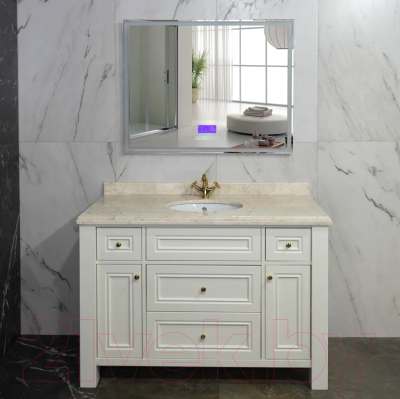 Зеркало Пекам Greta 120x80 / greta-120x80MP (с подсветкой, с многофункциональной панелью, подогревом)