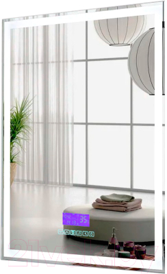 Зеркало Пекам Greta 80x120 / greta-80x120M (с подсветкой, с многофункциональной панелью) - фото