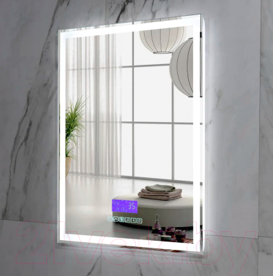 Зеркало Пекам Greta 80x120 / greta-80x120M (с подсветкой, с многофункциональной панелью)