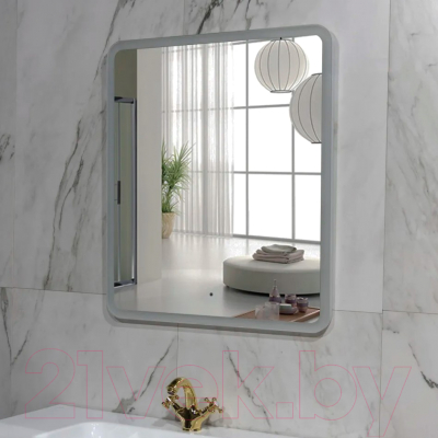 Зеркало Пекам Marta 60x60 / marta-60x60B (с подсветкой и бесконтактным сенсором)