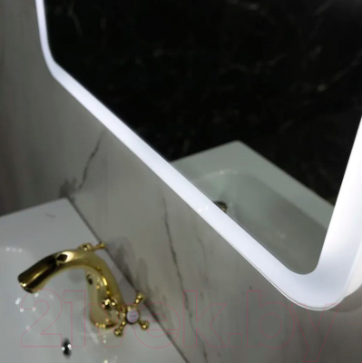 Зеркало Пекам Marta 60x60 / marta-60x60B (с подсветкой и бесконтактным сенсором)