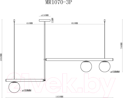 Потолочный светильник MyFar Jenifer MR1070-3P