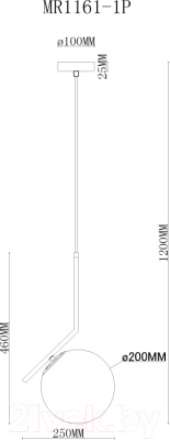 Потолочный светильник Myfare Pierre MR1161-1P