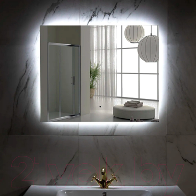 Зеркало Пекам Greta Fly 80x65 / GretaFly-80x65B (с подсветкой, бесконтактным сенсором)