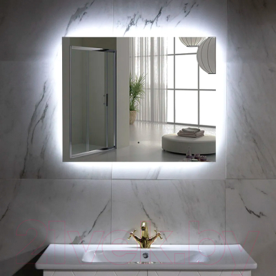 Зеркало Пекам Greta Fly 80x60 / GretaFly-80x60B (с подсветкой и бесконтактным сенсором)