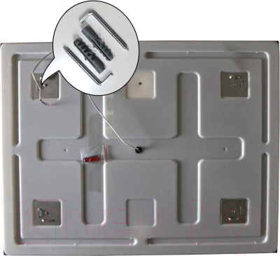 Зеркало Пекам Greta Fly 100x80 / GretaFly-100x80B (с подсветкой и бесконтактным сенсором)