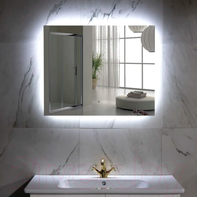 Зеркало Пекам Greta Fly 120x80 / GretaFly-120x80B (с подсветкой и бесконтактным сенсором)