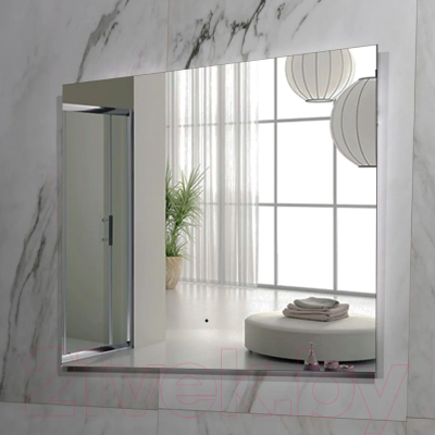 Зеркало Пекам Greta Fly 120x80 / GretaFly-120x80B (с подсветкой и бесконтактным сенсором)