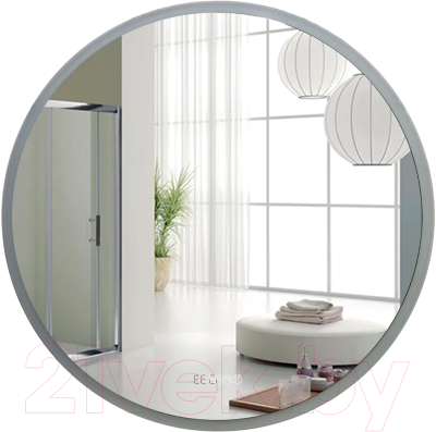 Зеркало Пекам Ring 90x90 / Ring-90x90spcl (с подсветкой, с сенсором, подогревом, часами) - фото