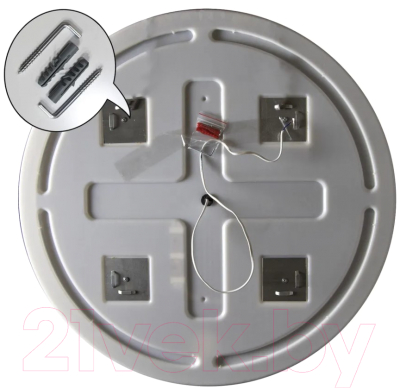 Зеркало Пекам Ring 100x100 / Ring-100x100B (с подсветкой и бесконтактным сенсором)