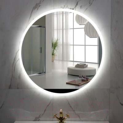 Зеркало Пекам Ring 100x100 / Ring-100x100B (с подсветкой и бесконтактным сенсором)