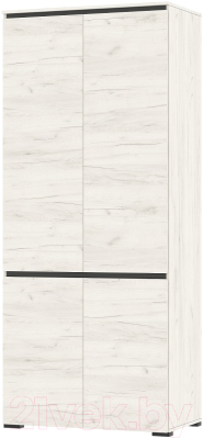 Шкаф Памир Гретта (крафт белый/антрацит) - фото