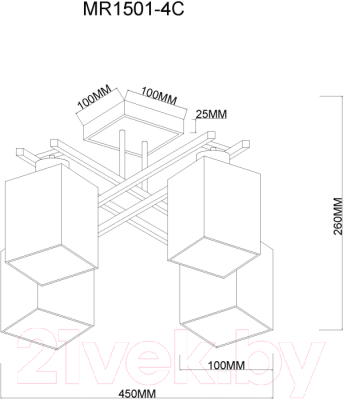 Люстра MyFar Eileen MR1501-4C