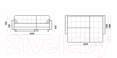 Диван угловой Rivalli Орлеан