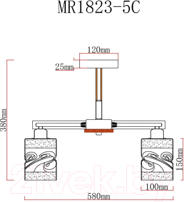 Люстра MyFar Olivia MR1823-5C