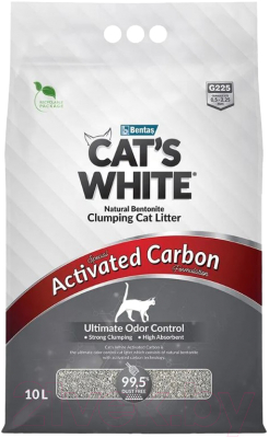 Наполнитель для туалета Cat's White С активным углем - фото