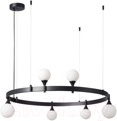 Люстра Kinklight Бьянки 07808-6.19 (черный) - фото