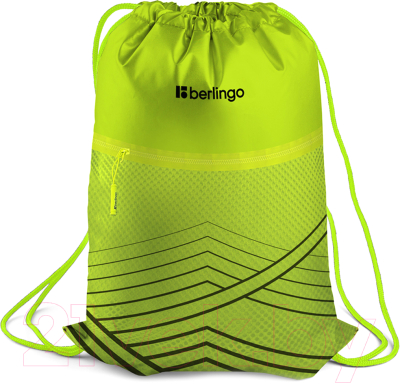 Мешок для обуви Berlingo Green geometry / MS230204 - фото