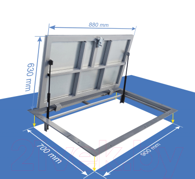 Люк напольный Lukoff Гарант 70x90П