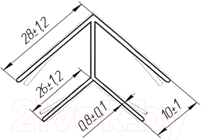 Угол для сайдинга Vox B1 наружный