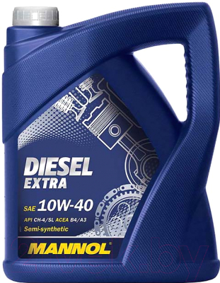 Моторное масло Mannol Diesel Extra 10W40 CH-4/SL / MN7504-5 - фото