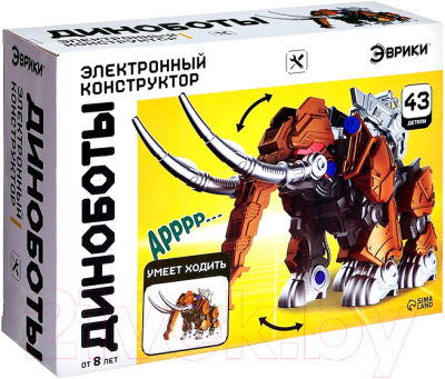 Конструктор электромеханический Эврики Диноботы Мамонт / 7730351 - фото