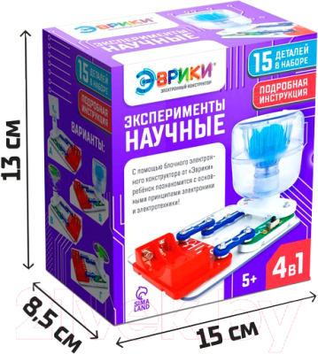 Конструктор электромеханический Эврики Научные эксперименты / 4283738