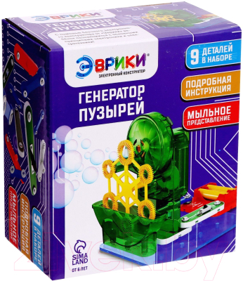 Конструктор электромеханический Эврики Генератор пузырей / 7909897 - фото