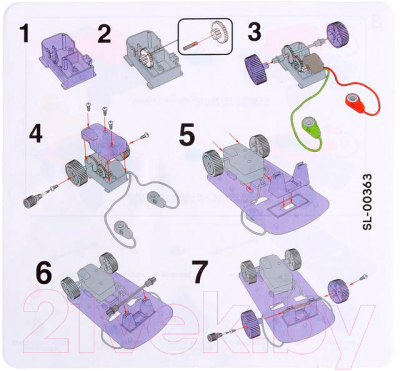 Конструктор электромеханический Эврики Солнцеход / 2304284