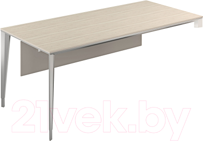 Стол-приставка Norden 180x90x74 / NZ-0105.YN.AL (ясень наварра/алюминий) - фото