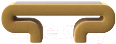 Журнальный столик Лига Диванов Волна (микровельвет желтый)