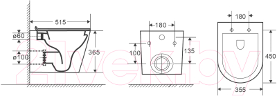Унитаз подвесной Grossman GR-4478SQ